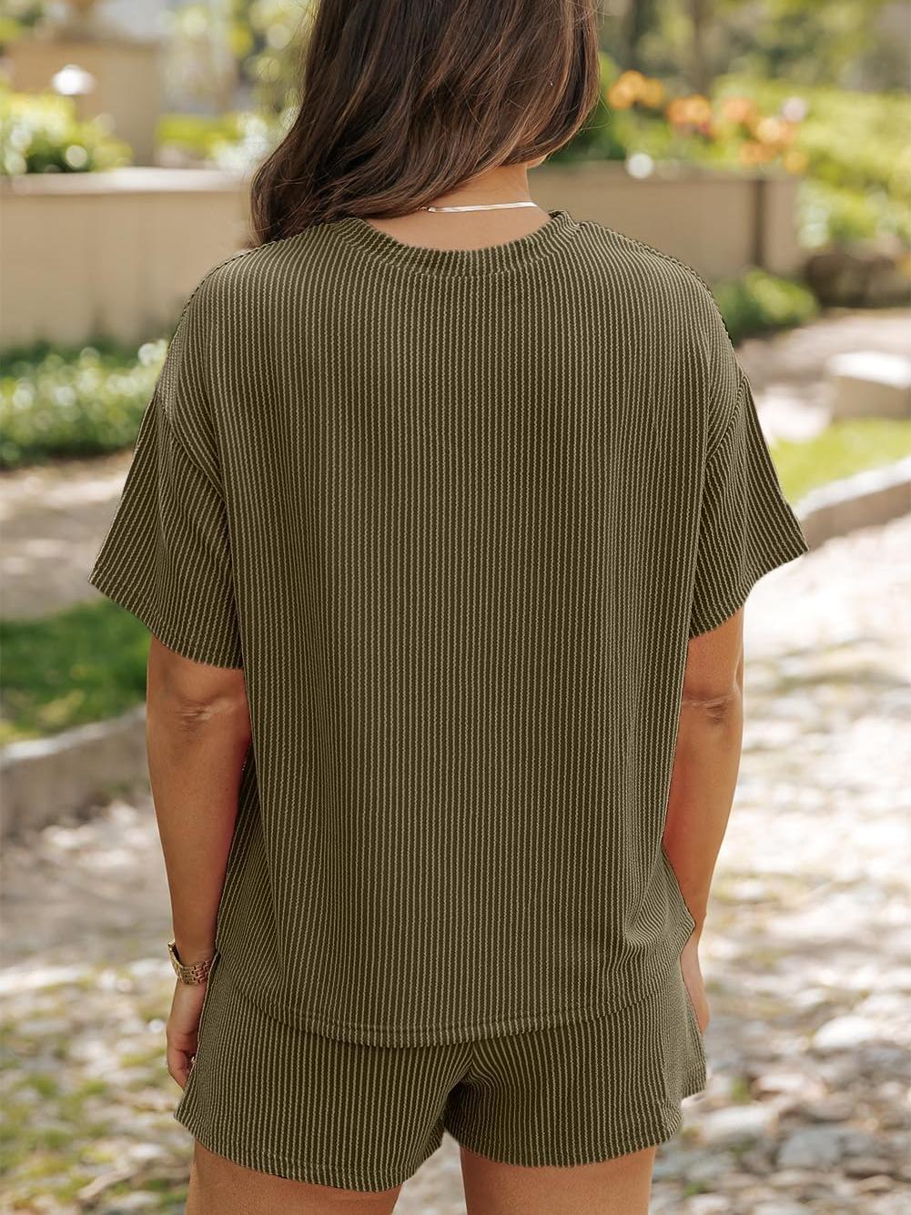 Pia Ribbed Lounge Set – Knit Co-ord for Soft, Everyday Comfort