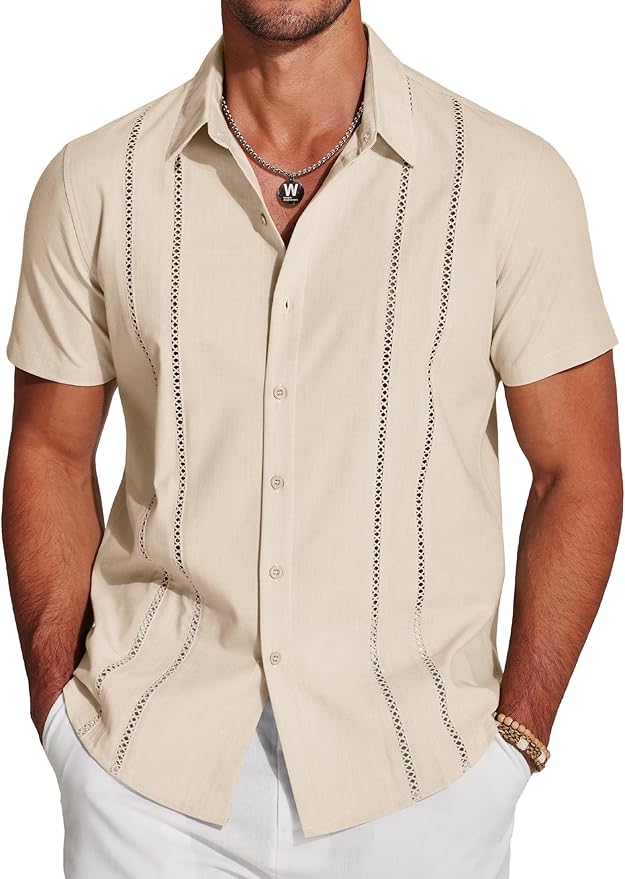 Emilio Linen-Tech Guayabera - Modern Cuban Guayabera in Breathable Blend
