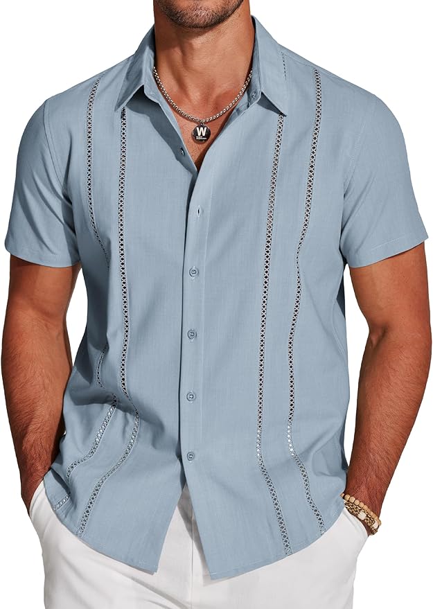 Emilio Linen-Tech Guayabera - Modern Cuban Guayabera in Breathable Blend
