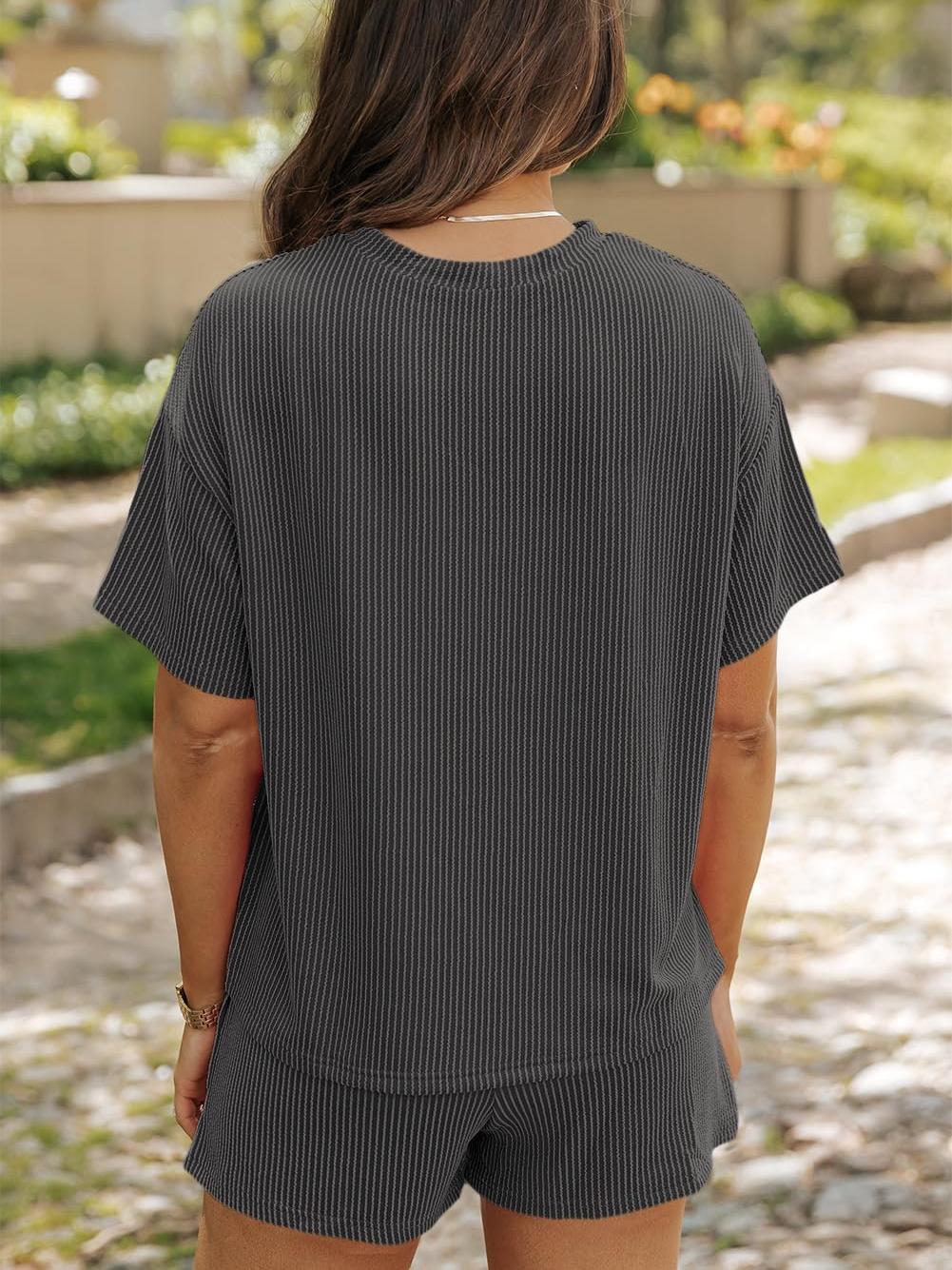 Pia Ribbed Lounge Set – Knit Co-ord for Soft, Everyday Comfort