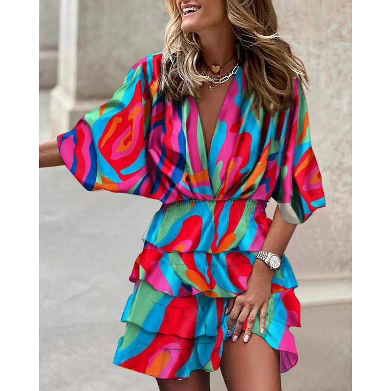 Venice Tropical Printed Sundress