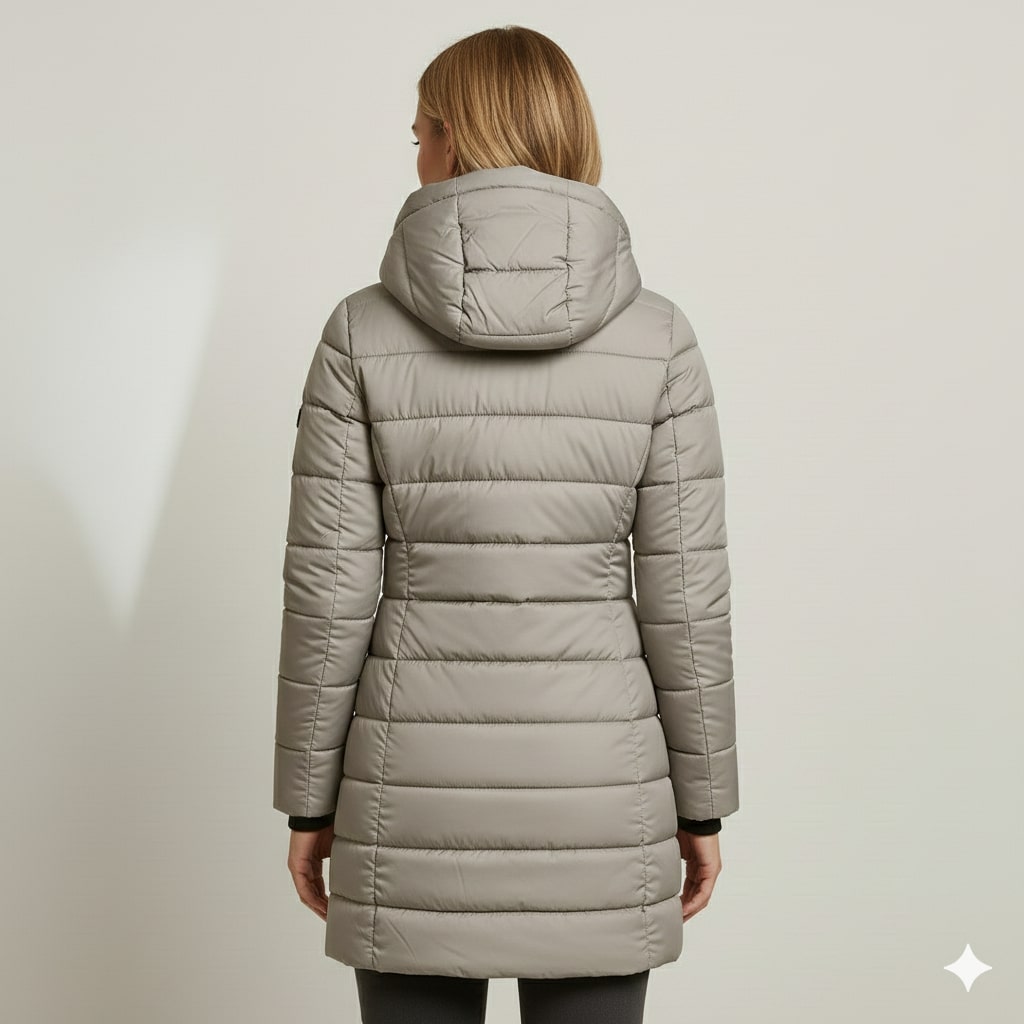 Winona Women’s Puffer Jacket – Quilted Hooded Lightweight Winter Coat
