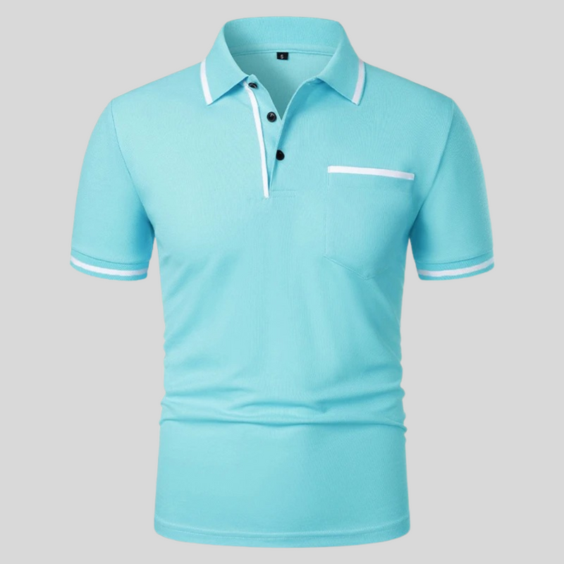 Dexter Polo - Tailored Short-Sleeve Cotton Blend Shirt