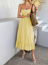 Elias Casual Bowtie Suspender Dress