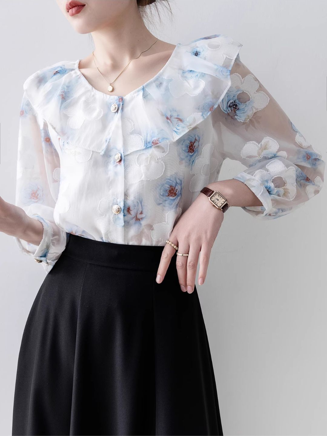 Aspen Floral Patchwork Blouse