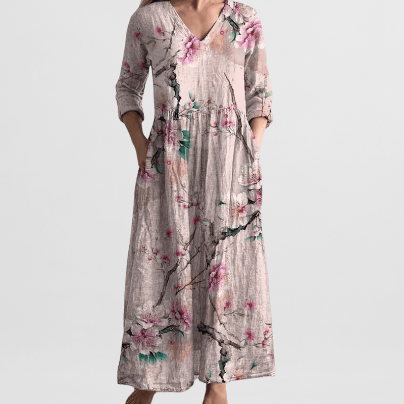 Elena Garden Floral Maxi Dress
