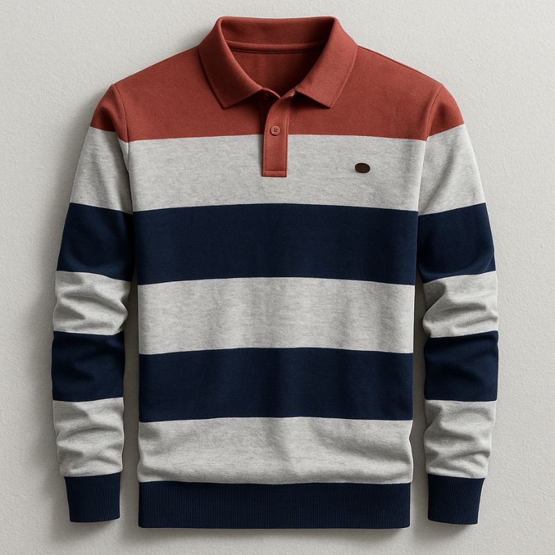Phoenix Men’s Long Sleeve Polo – Premium Cotton Comfort