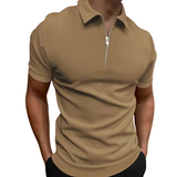 Dario Mid-Zip Polo - Slim-Fit Knit Polo with Modern Half-Zip Styling