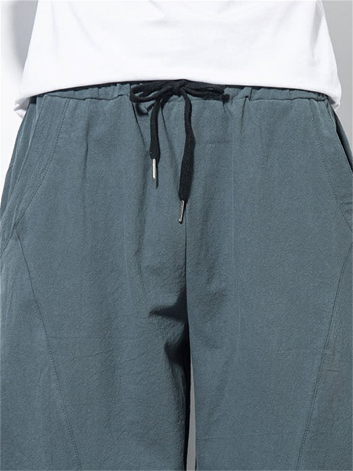 Ronan Men’s Linen Pants – Ultra-Light Cotton Blend with Drawstring Waist