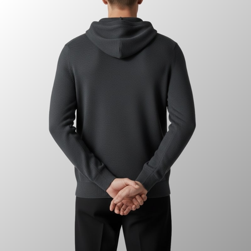 Leon Men’s Merino Wool Hoodie – Lightweight Warmth with Tailored Fit