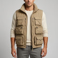 Arnel Men’s Vest – Zip Front Multi-Pocket Lightweight Layering Utility Vest