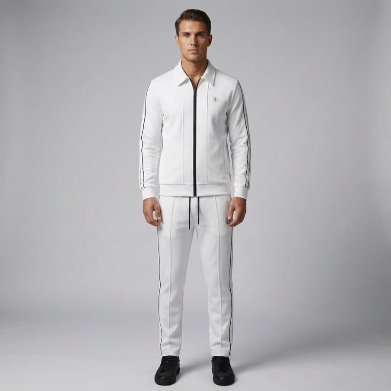 Rendon Men’s Tracksuit Set – Breathable Lightweight Lycra Two-Piece Activewear