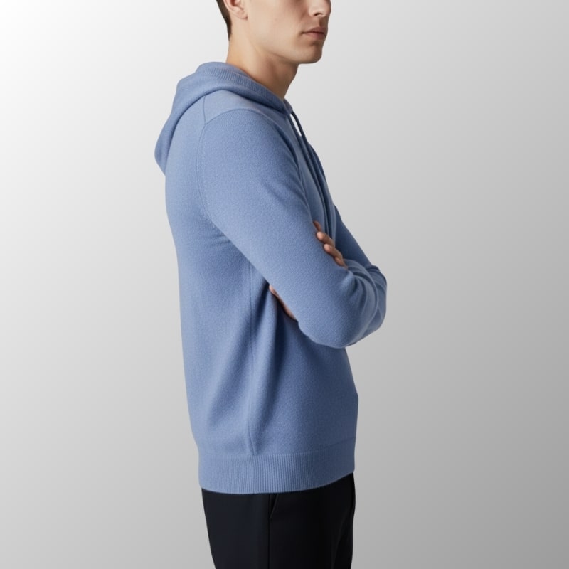 Leon Men’s Merino Wool Hoodie – Lightweight Warmth with Tailored Fit