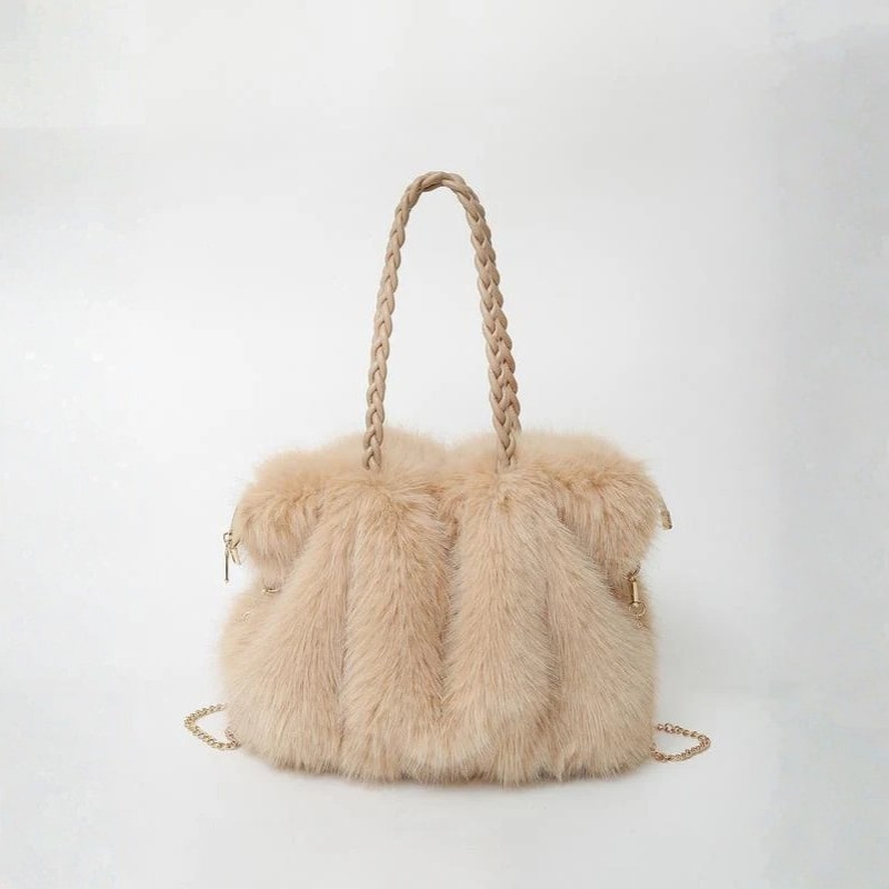 Ornella Women’s Shoulder Tote Bag –  Plush Velvet Lightweight & Timeless Design