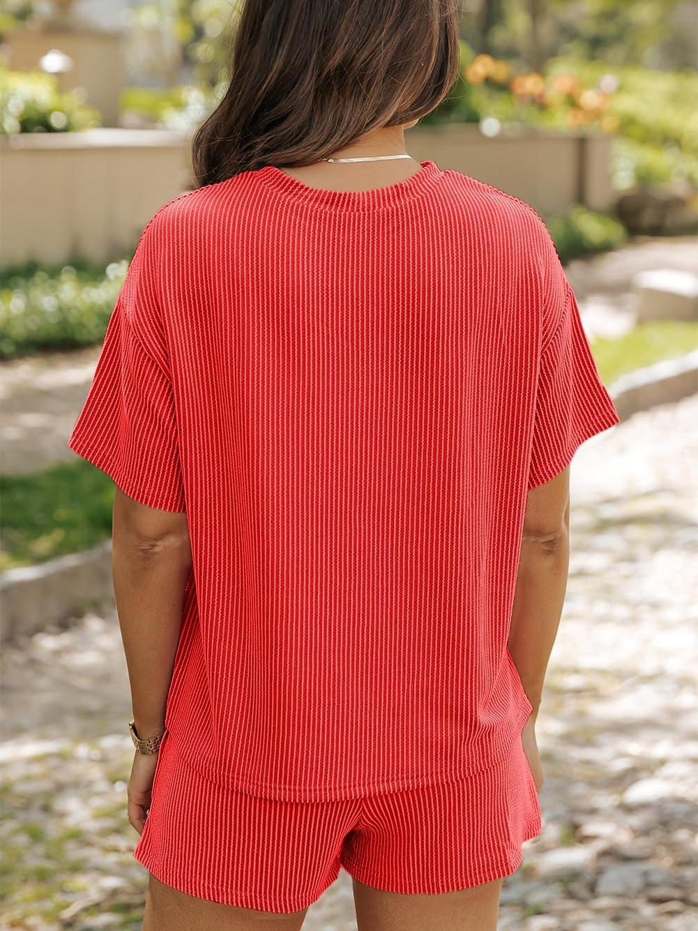 Pia Ribbed Lounge Set – Knit Co-ord for Soft, Everyday Comfort