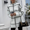 Camille Women’s Striped Sweater – Soft Cotton Long Sleeve Pullover