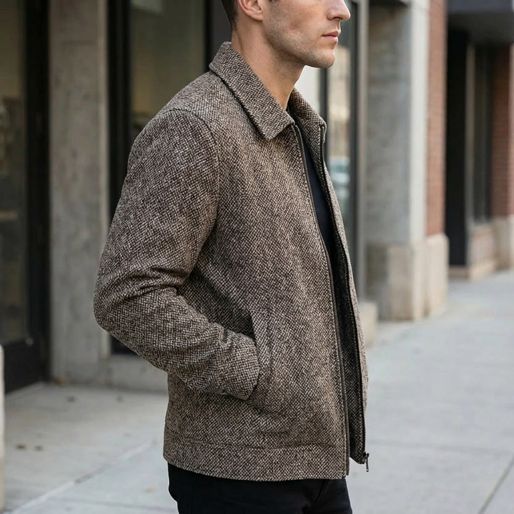 Octavio Men’s Jacket – Dense Woven Lightweight Jacket