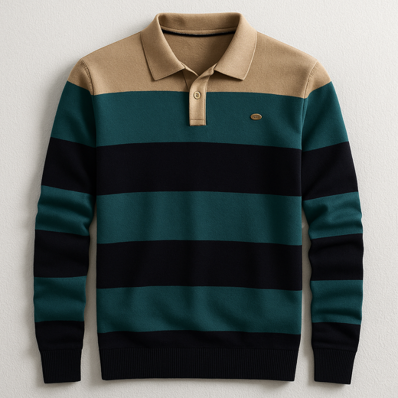 Phoenix Men’s Long Sleeve Polo – Premium Cotton Comfort