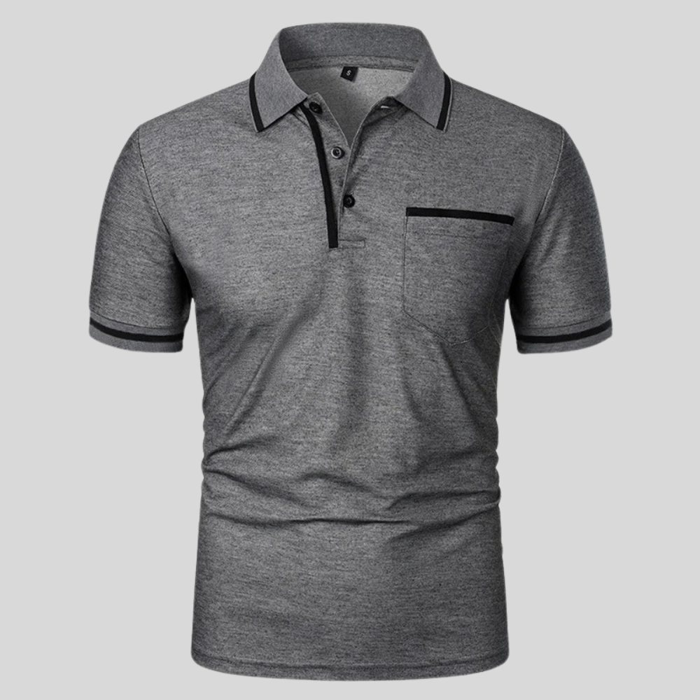 Dexter Polo - Tailored Short-Sleeve Cotton Blend Shirt