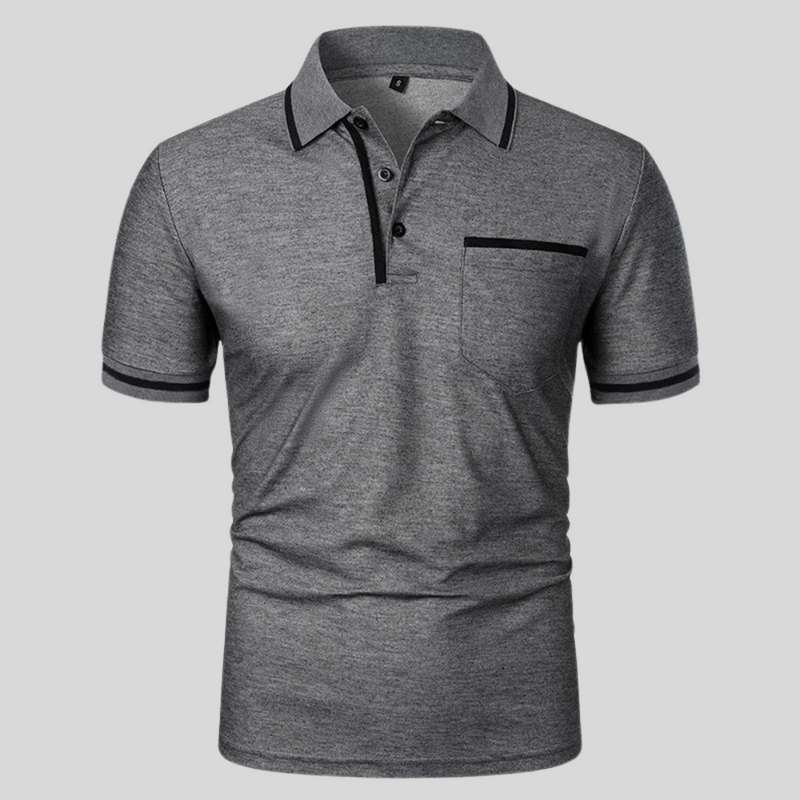 Dexter Polo - Tailored Short-Sleeve Cotton Blend Shirt