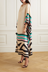 Aria Geometric Caftan – Light & Airy Statement Piece for Summer Escapes