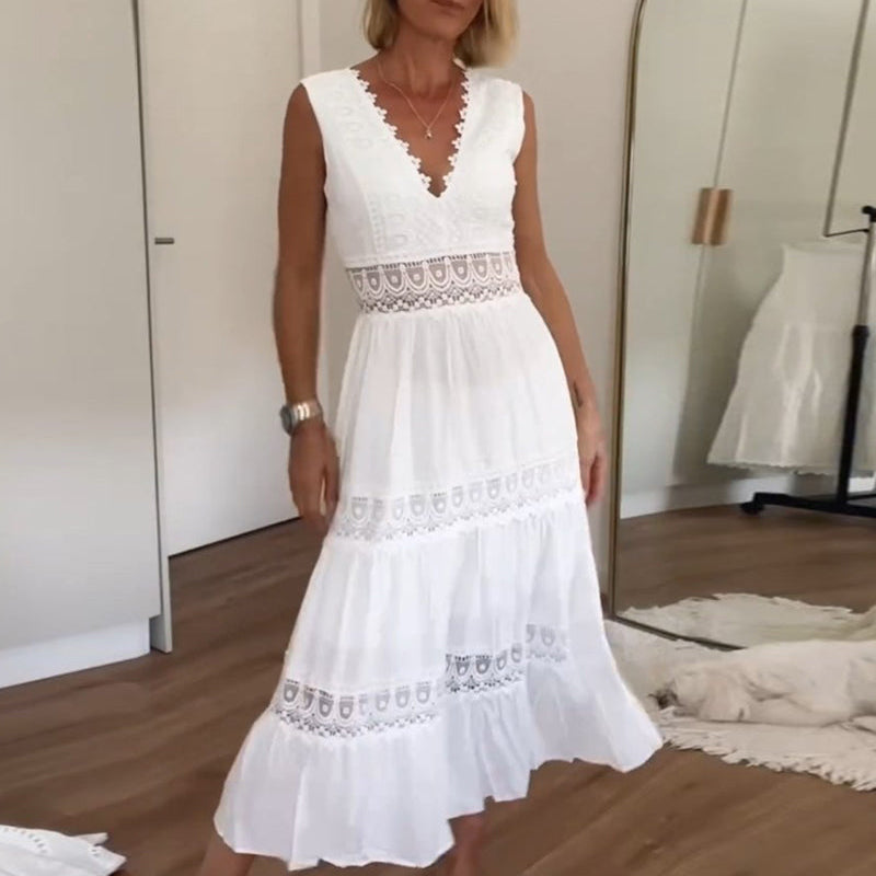 Elodie Boho Patchwork Sundress