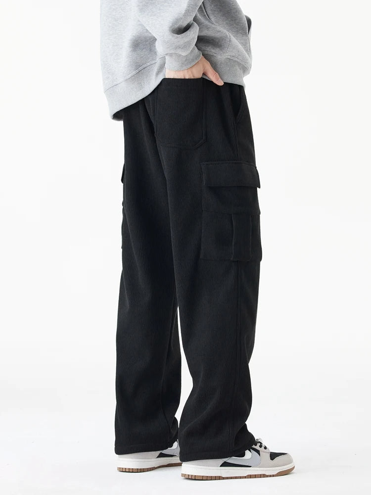 Hayes Corduroy Cargo Pants – Soft Stretch Fabric with Tapered Fit for Everyday Wear