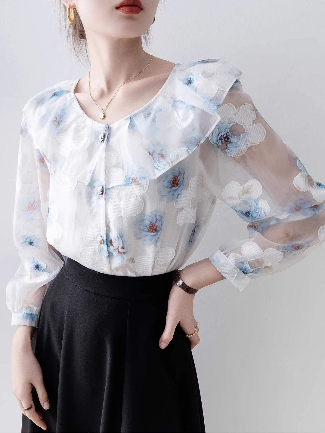 Aspen Floral Patchwork Blouse