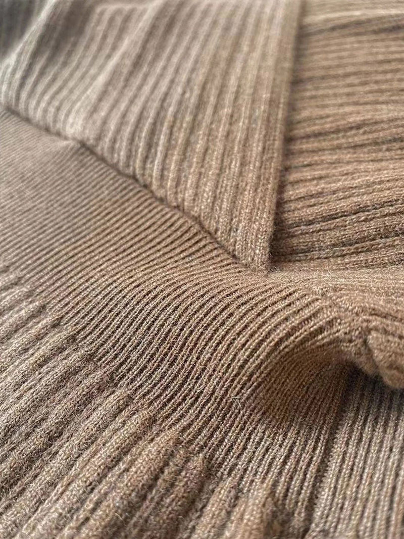 Tatum Chic V-Neck Casual Knit Dress