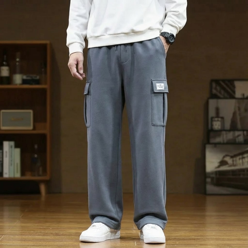 Robert Men’s Cargo Pants – Soft Relaxed Fit Sweatpants