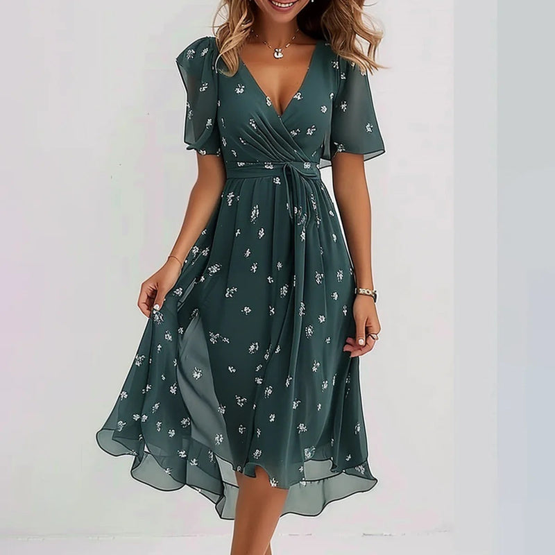 Clara Soft Drape Mini Dress – Effortless Everyday Style with a Feminine Touch