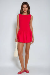 Ivy Pleated Mini Dress