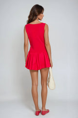 Ivy Pleated Mini Dress