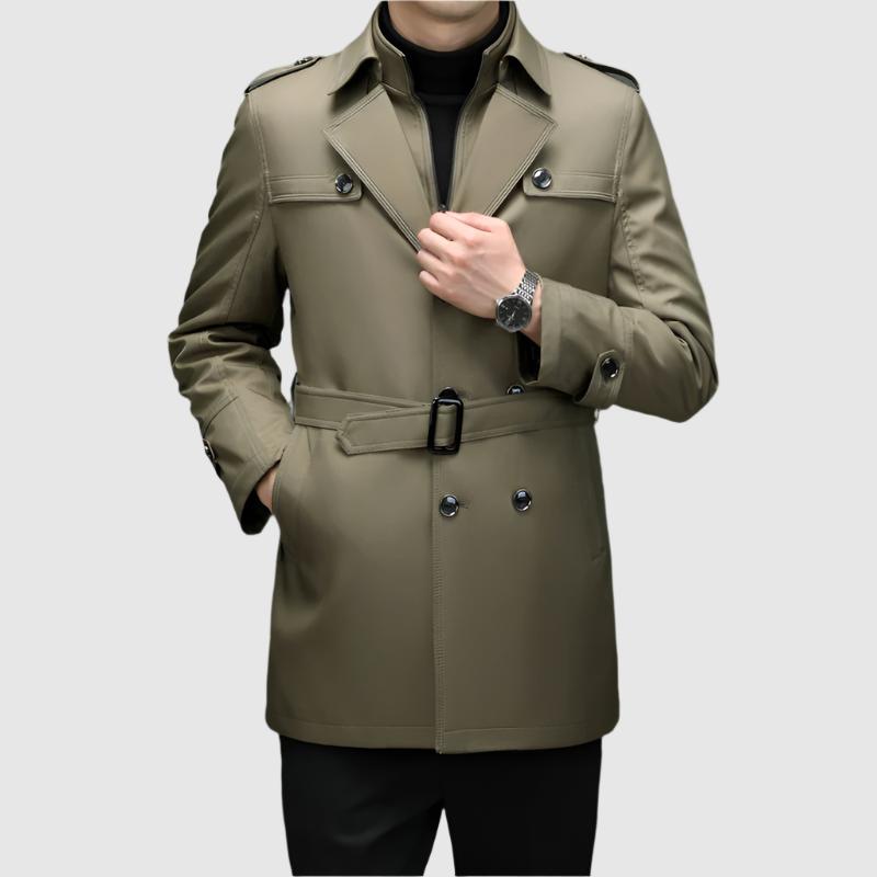 Monaco - Men's Double Breasted Trench Coat