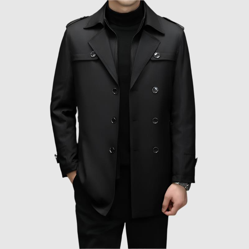 Monaco - Men's Double Breasted Trench Coat