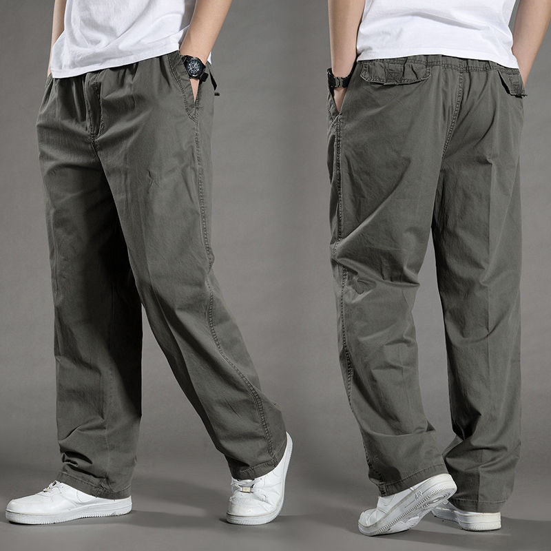 Lorenzo Men's Cotton Cargo Trousers – Relaxed Fit Men’s Utility Pants