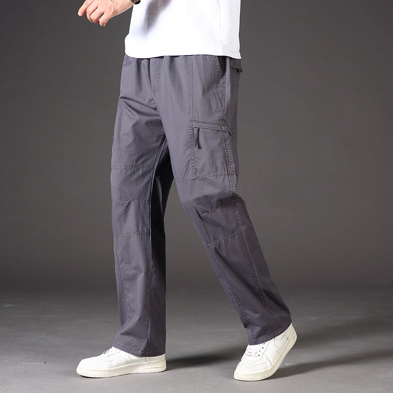 Lorenzo Men's Cotton Cargo Trousers – Relaxed Fit Men’s Utility Pants