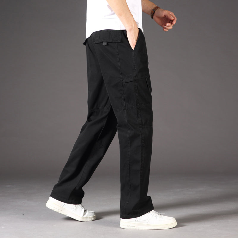 Lorenzo Men's Cotton Cargo Trousers – Relaxed Fit Men’s Utility Pants