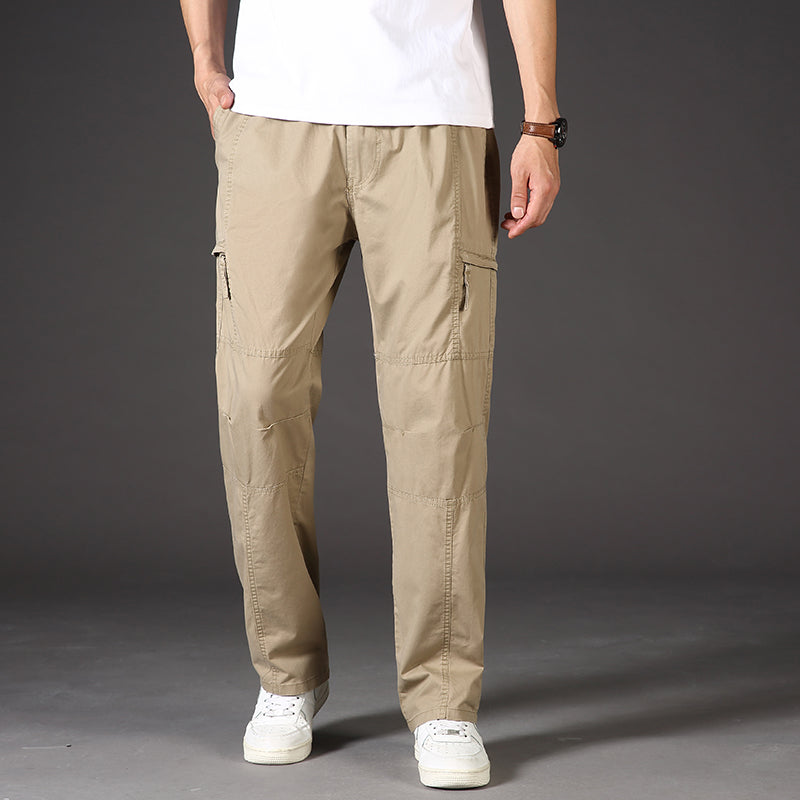 Lorenzo Men's Cotton Cargo Trousers – Relaxed Fit Men’s Utility Pants