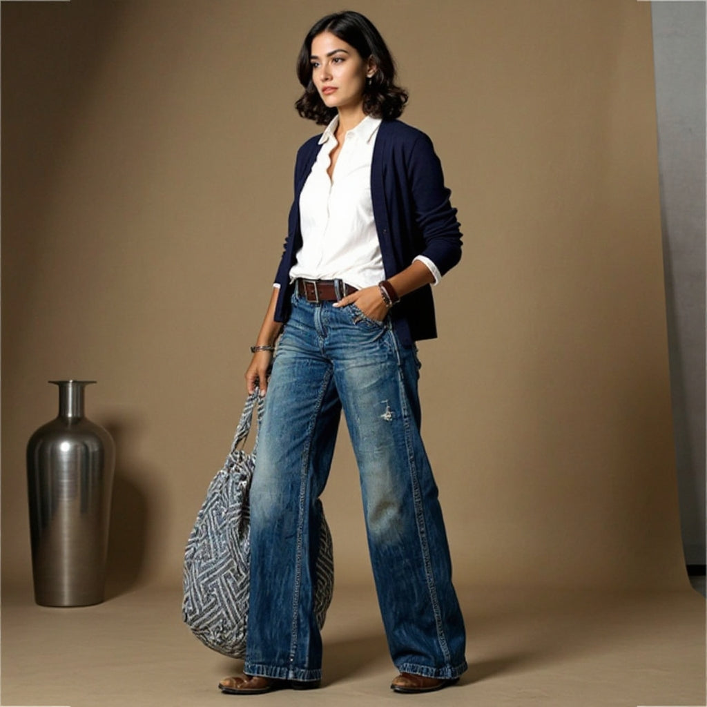 Shermaine Soft-Touch Wide-Leg Jeans – Relaxed Everyday Pants