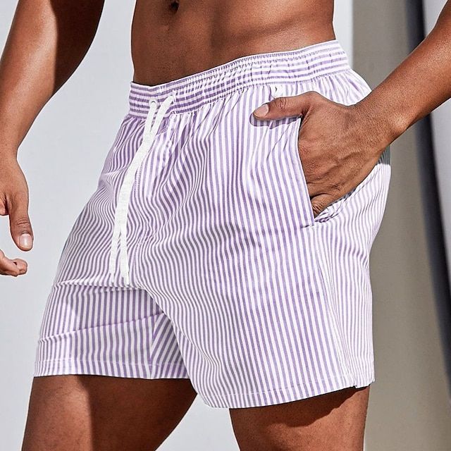 Austin Classic Striped Swim Trunks – Quick-Dry Fabric & Relaxed Fit for Summer Fun 3