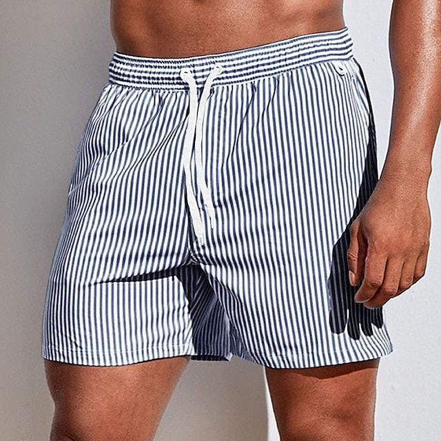 Austin Classic Striped Swim Trunks – Quick-Dry Fabric & Relaxed Fit for Summer Fun 5