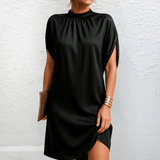 Bella Evening Gown – Luxurious Cotton-Viscose Blend with Relaxed Fit 0