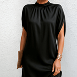 Bella Evening Gown – Luxurious Cotton-Viscose Blend with Relaxed Fit 1