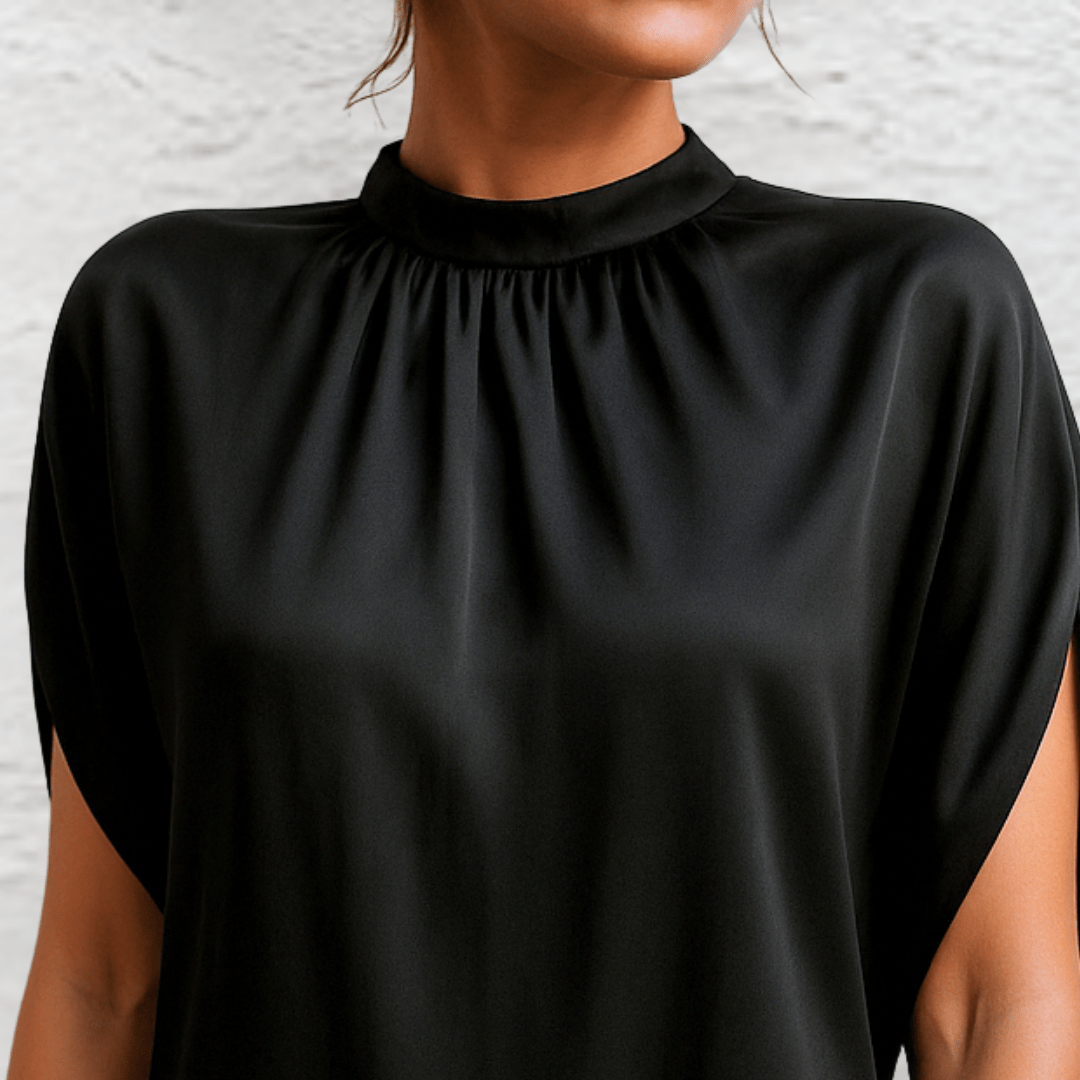 Bella Evening Gown – Luxurious Cotton-Viscose Blend with Relaxed Fit 3