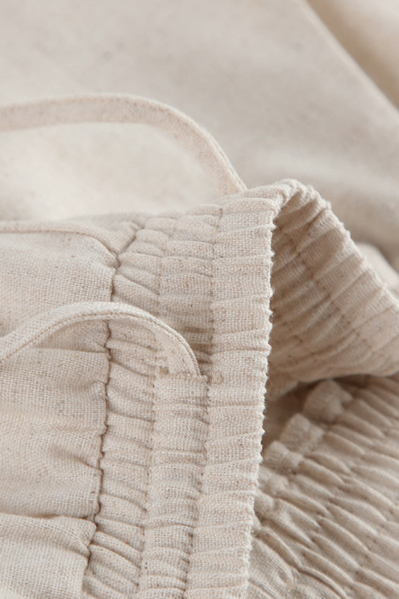 Bella Lightweight White Two Piece Set – Adjustable Cropped Top & High-Waisted Pants for Women 8