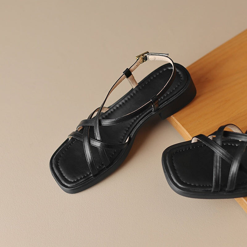 Bella Luxe High Heel Sandals – Premium Leather with Chic Cross Strap Design 5