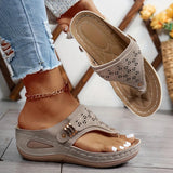Bella Wedge Sandals for Women – Cushioned Comfort & Elegant Cutout Design 3