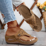 Bella Wedge Sandals for Women – Cushioned Comfort & Elegant Cutout Design 4
