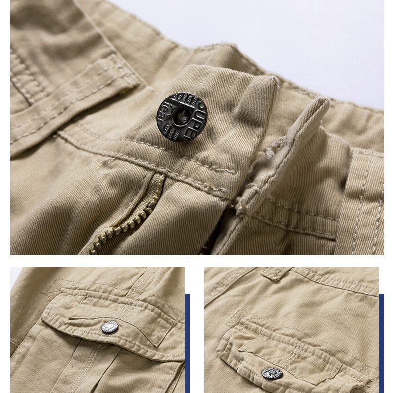 Landon Men’s Cargo Shorts – Organic Cotton Straight-Leg Shorts with Multi Pockets